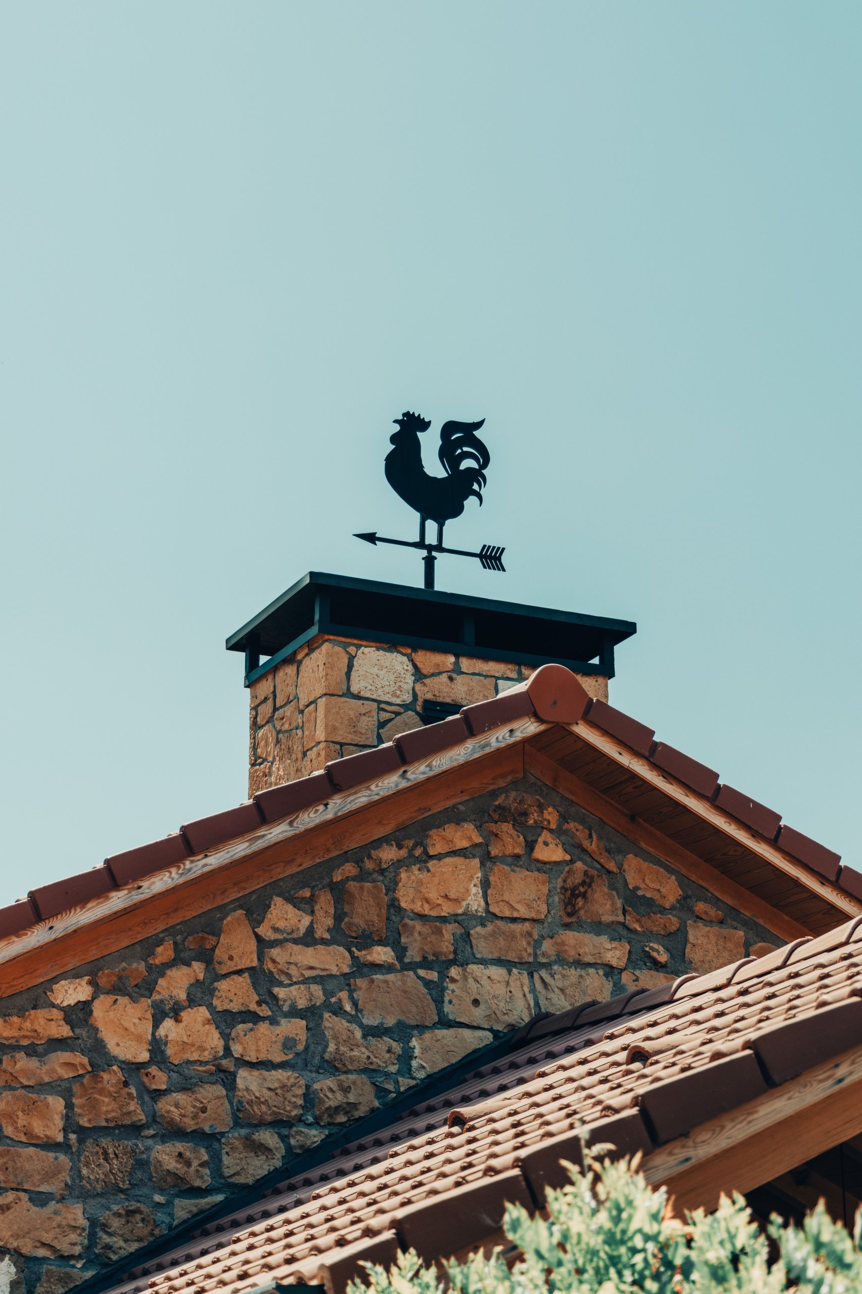 Old-weathervane-on-a-rooftop